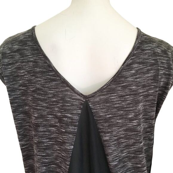 MOSSIMO Sheer Back Lightweight Hi Low Jersey Knit Shirt SZ L - Picture 4 of 10